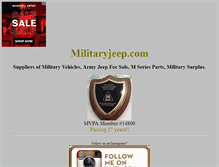 Tablet Screenshot of militaryjeep.com
